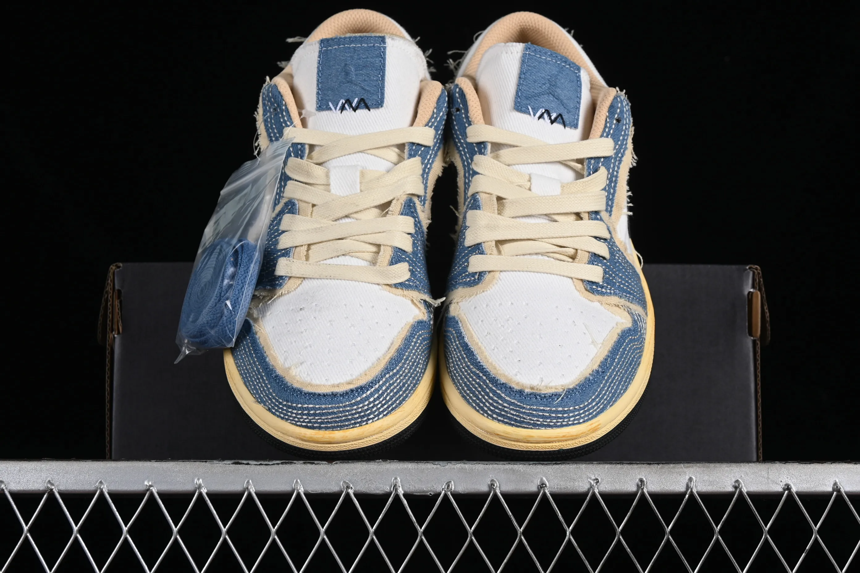 All categories Air Jordan Jordan series basketball shoes Air Jordan 1 Low Air Jordan 1 Low SE "WRMK" AJ1 Joe 1 Sashiko embroidery low-top cultural casual sneakers FN7670-493